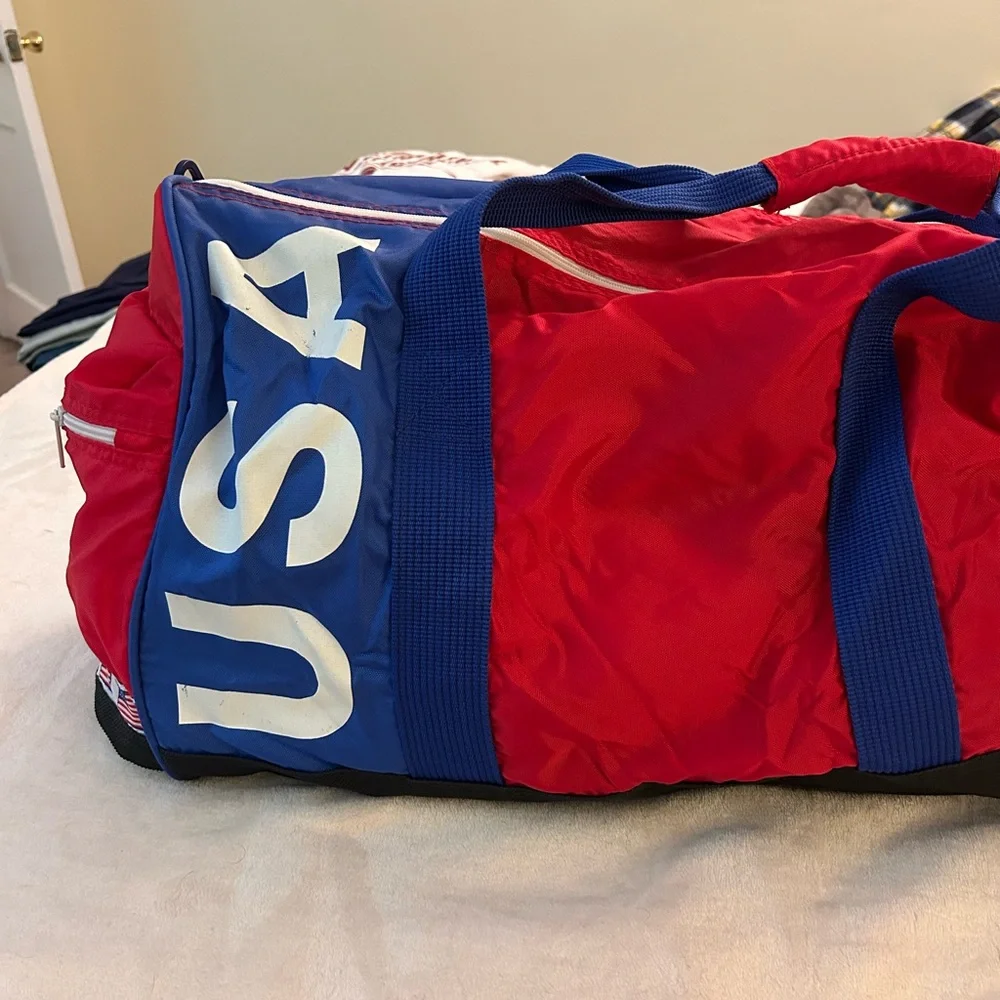 VINTAGE 1980s USA Network Duffel Bag