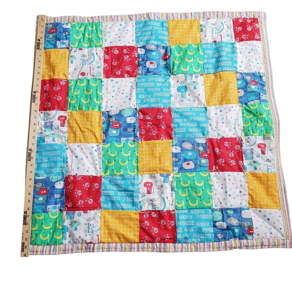 Homecrafted/ Homemade Baby Patchwork Quilt