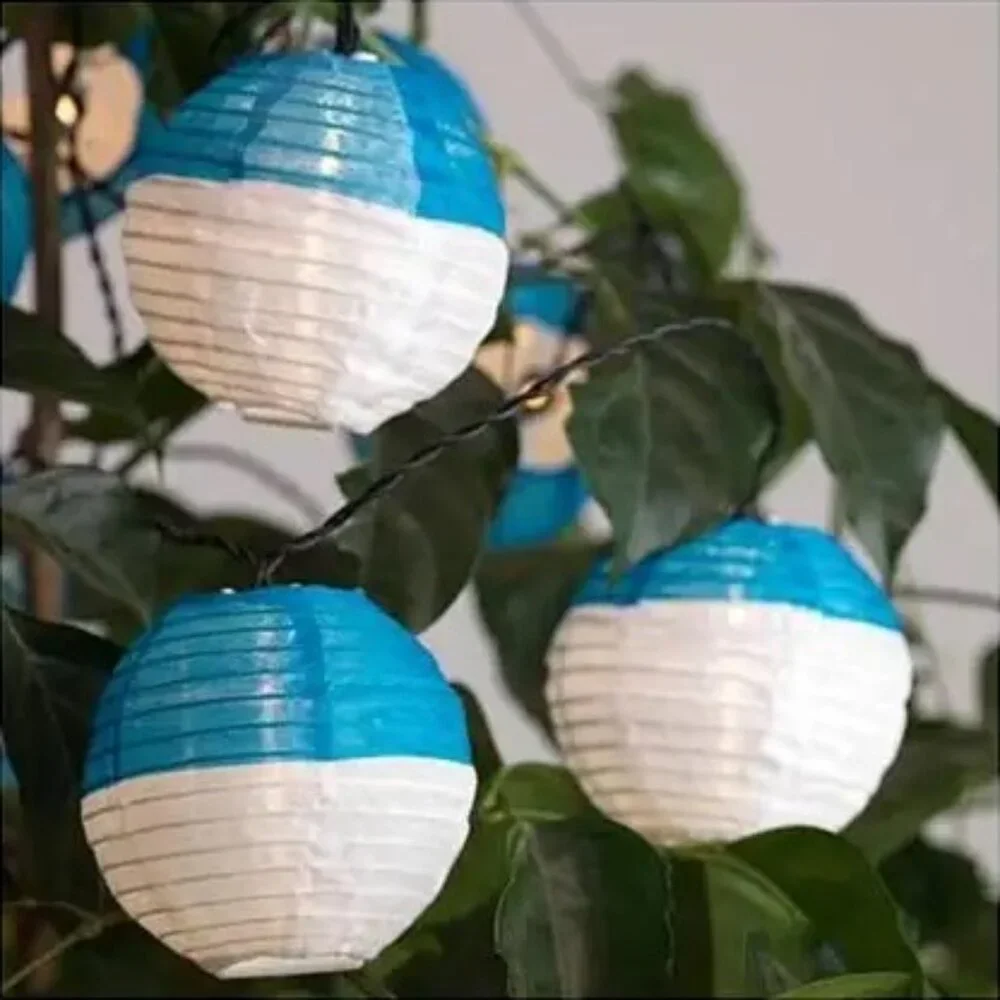 IKEA SOLVINDEN Solar String Light with 12 LED Lights, blue white
