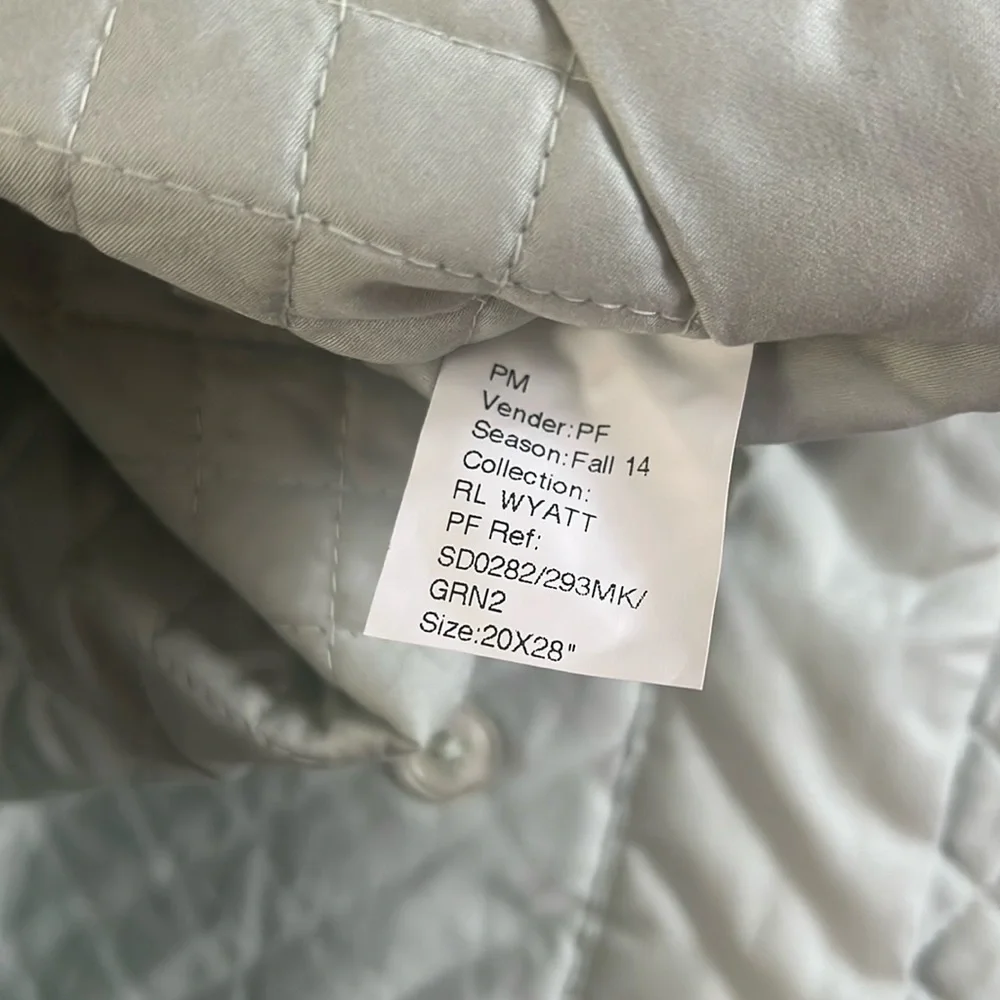 Ralph Lauren Wyatt diamond collection single Sham. Standard size