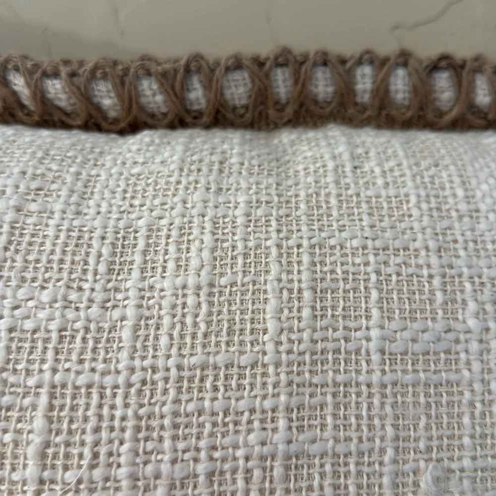 NWT Pier 1 Chunky Jute Pillow