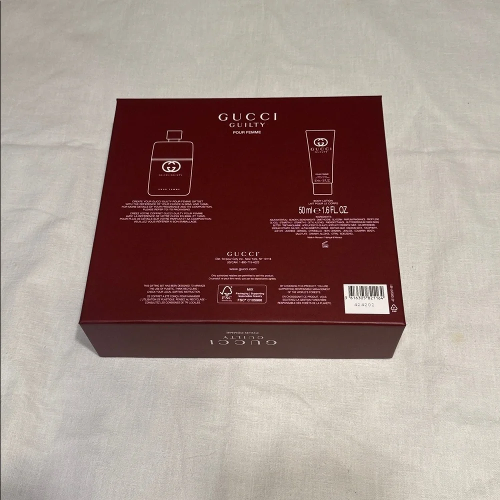 Gucci Beauty Burgundy Box