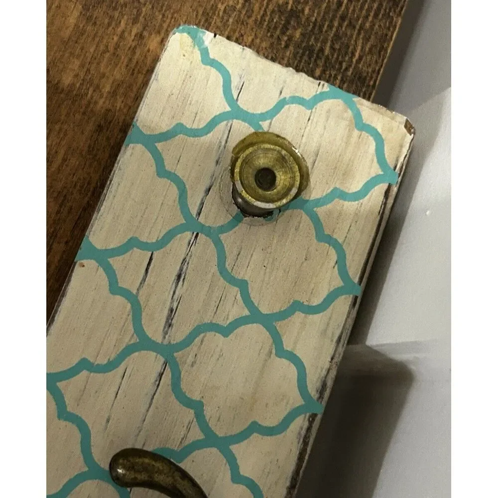 Rustic Wood Key‎ Holder For Wall Farmhouse Wall Shelf Wall Mounted Home Decor