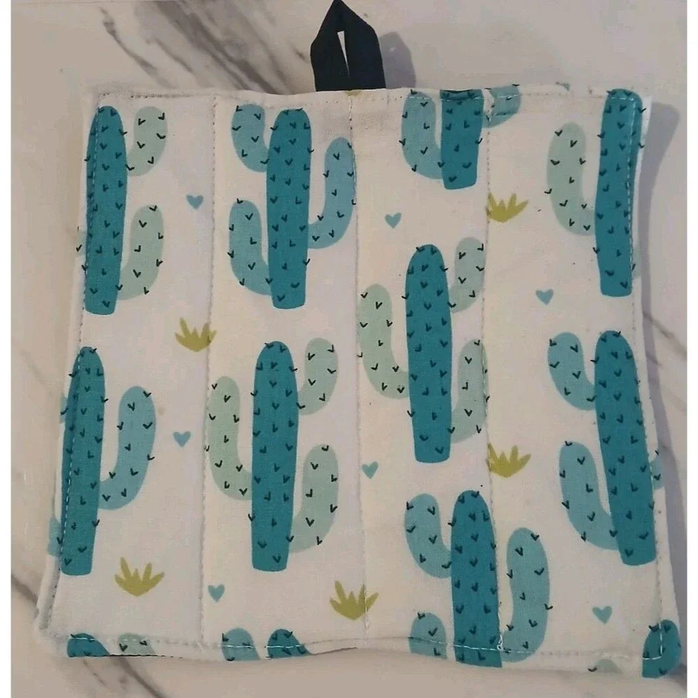 Handmade cactus potholder