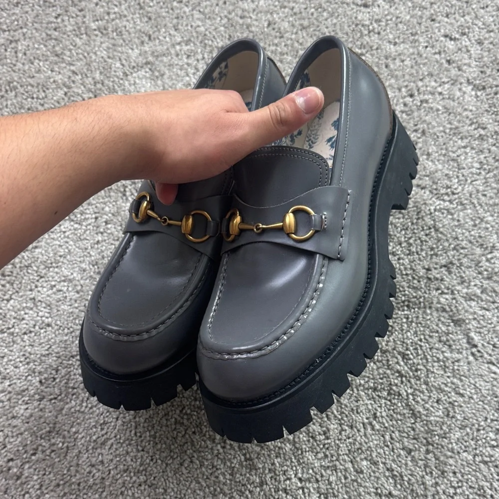 Gucci horsebit platform loafer