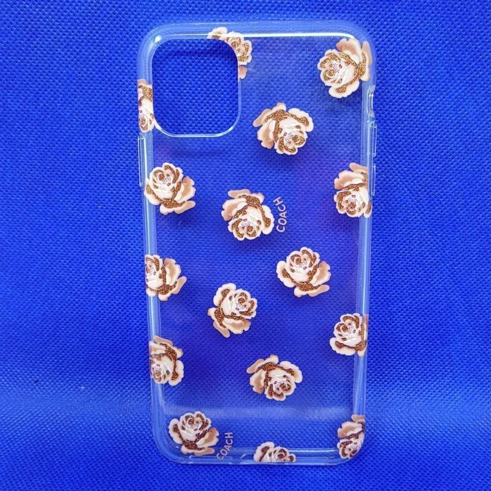 Coach Case for Apple iPhone 11 2019 - Pink Roses