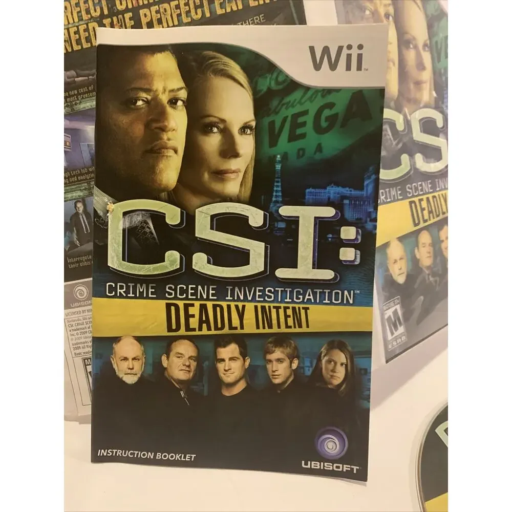 CSI: Deadly Intent, (Wii) Used Formal Rental Cover Is A Copy