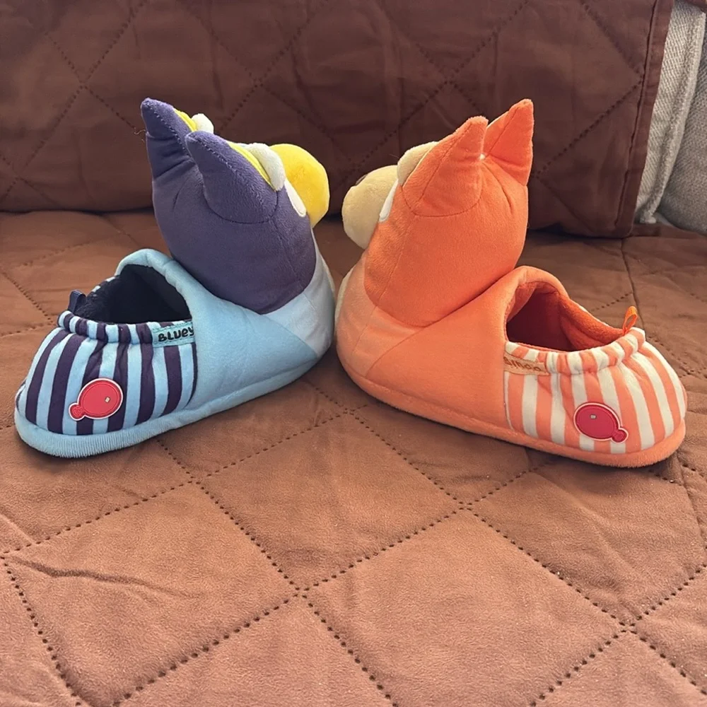 EUC Bluey & Bingo 3D Head Slippers Kids.