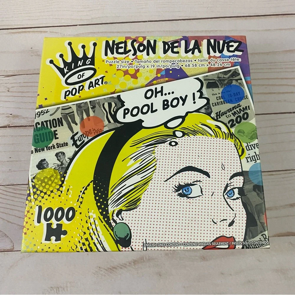 Nelson De La Nuez King Of Pop Art 1000 Piece Jigsaw Puzzle | Pool Boy Sealed