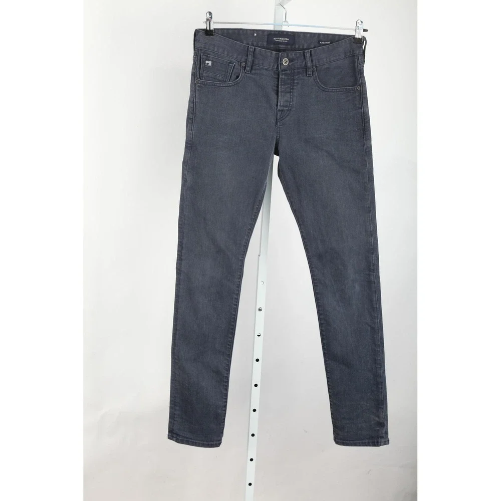 Scotch & Soda Ralston Jeans Mens 31x34 Gray Stretch Denim Button Fly Pants