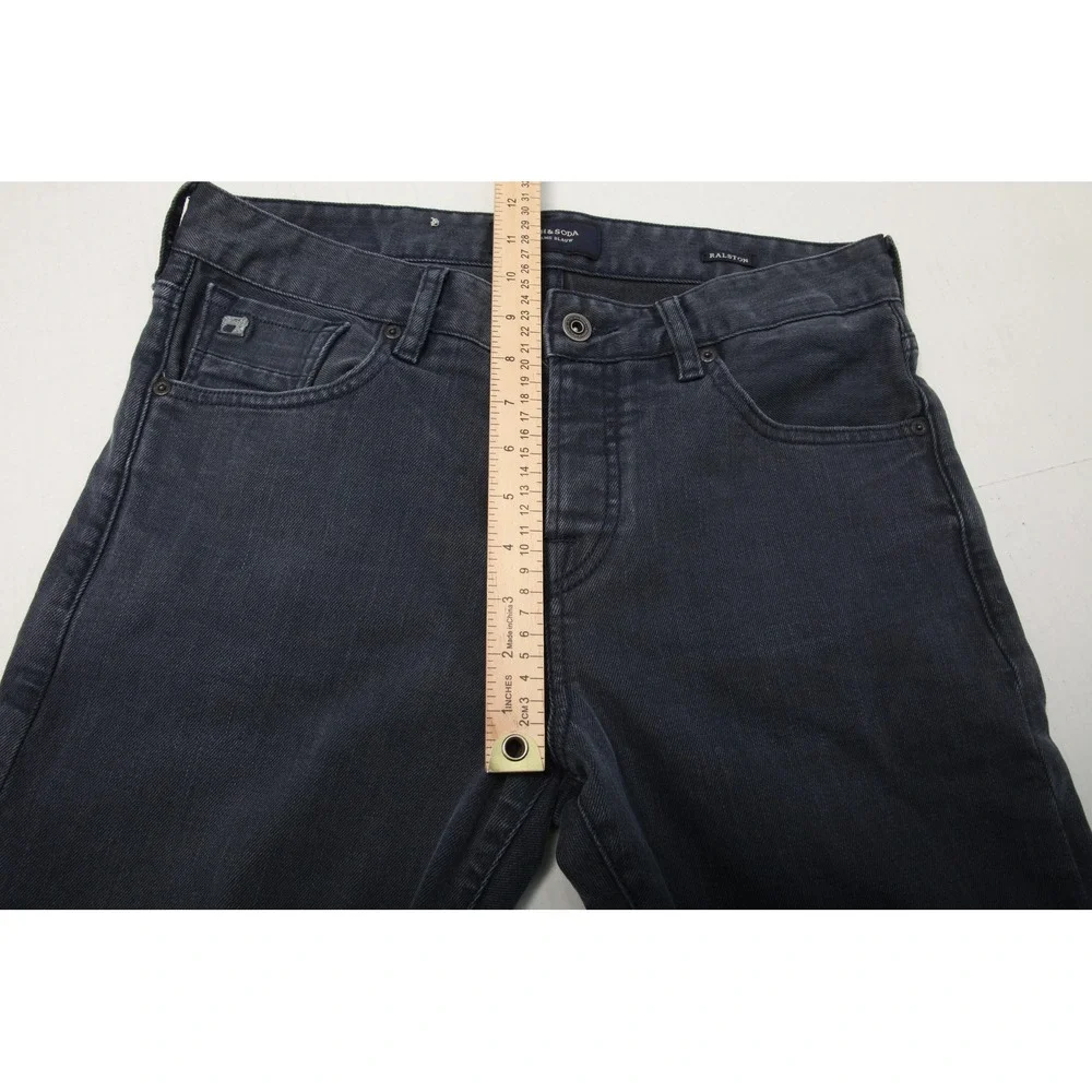 Scotch & Soda Ralston Jeans Mens 31x34 Gray Stretch Denim Button Fly Pants