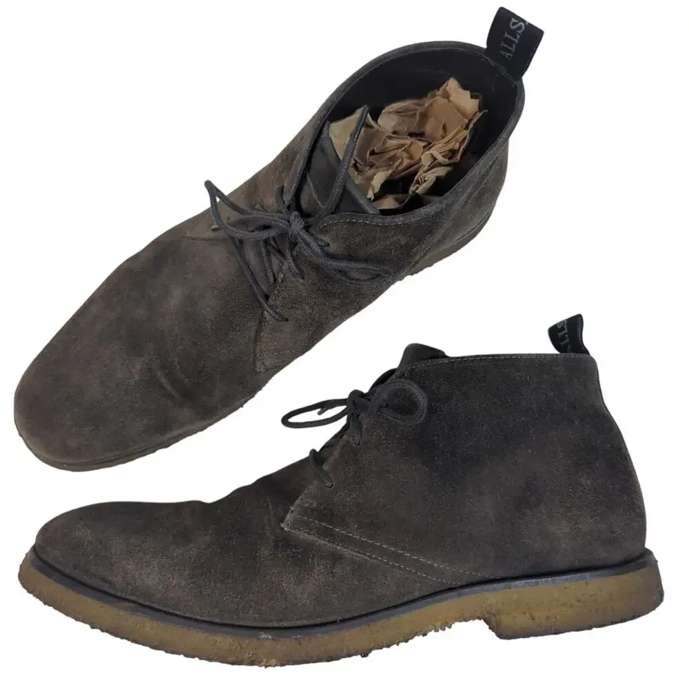 ALLSAINTS Luke Suede Desert Boot Lace Up Mens 10 EU 43