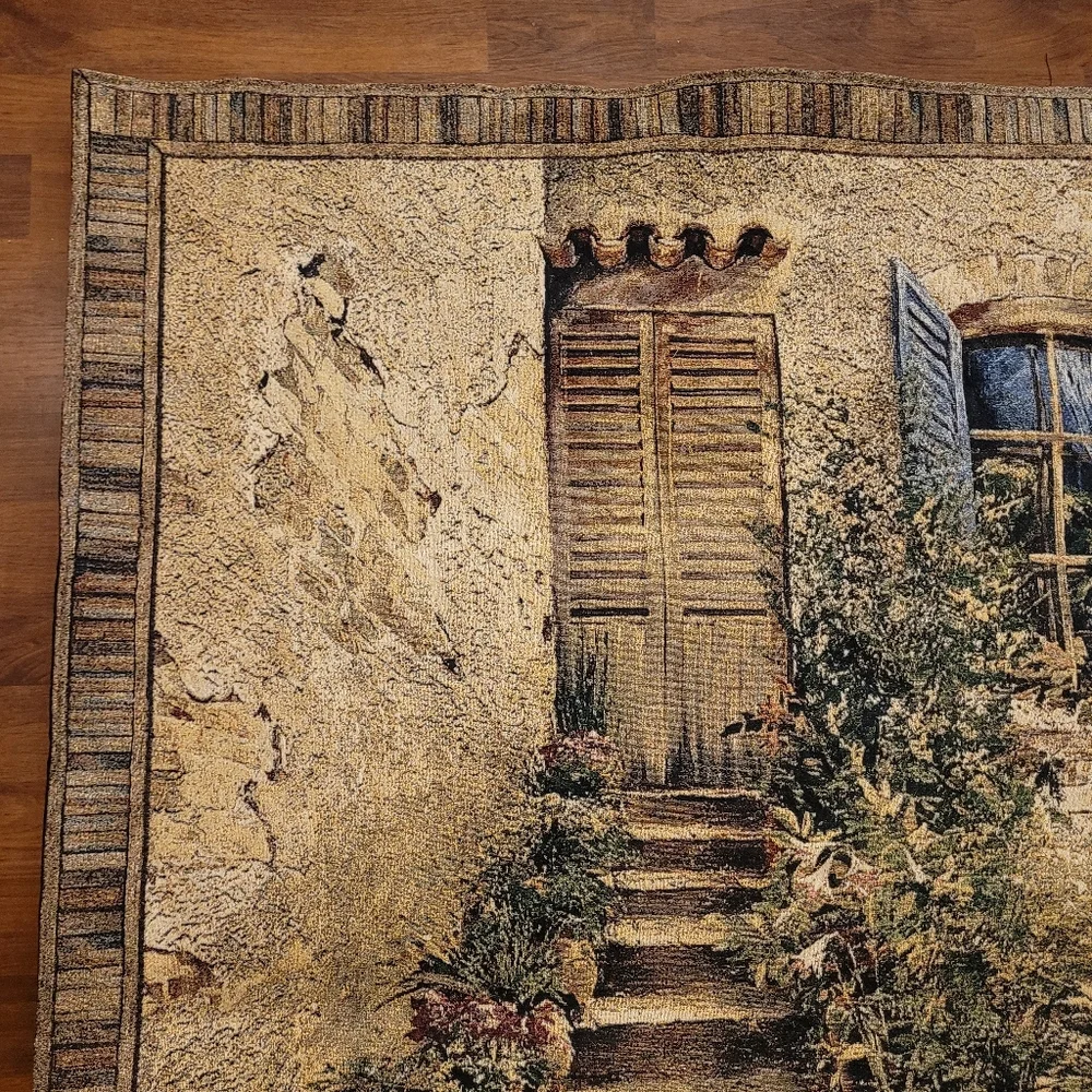 Roger Duvall Stairway to Provence Breathtaking Woven Tapestry