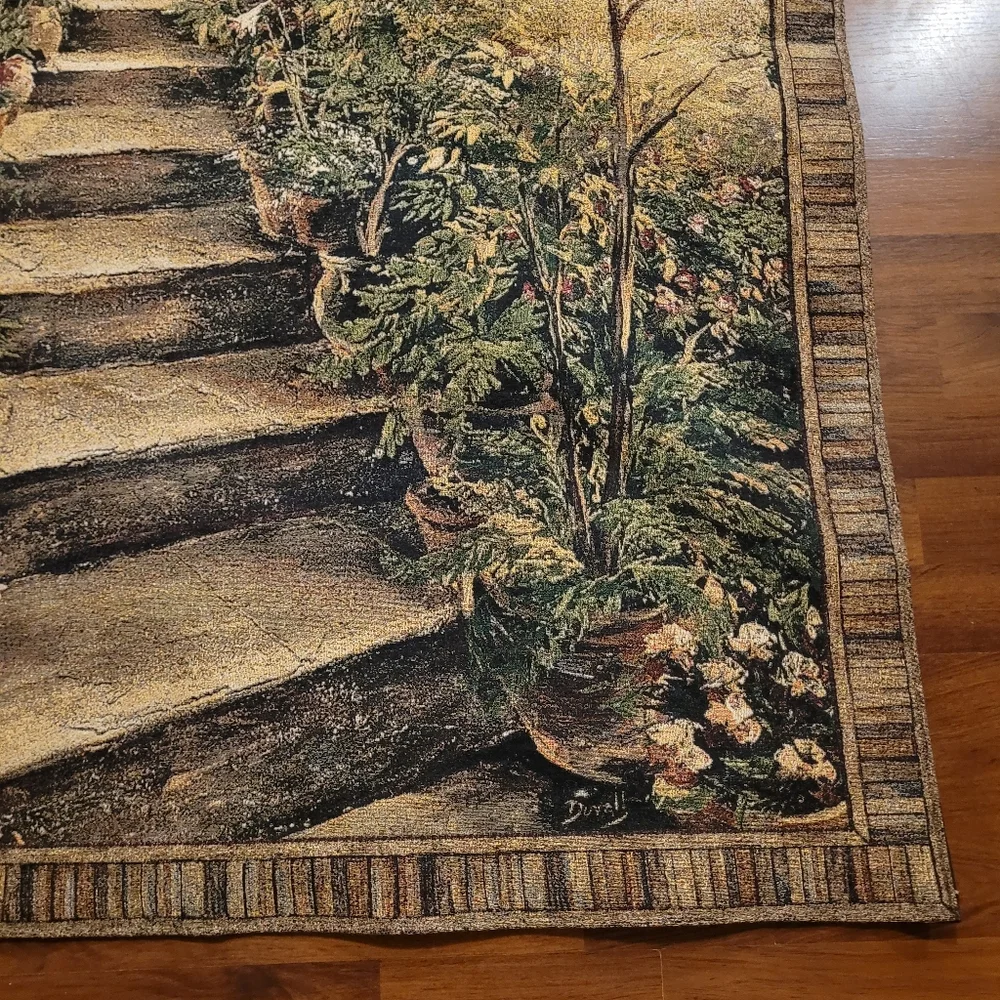 Roger Duvall Stairway to Provence Breathtaking Woven Tapestry