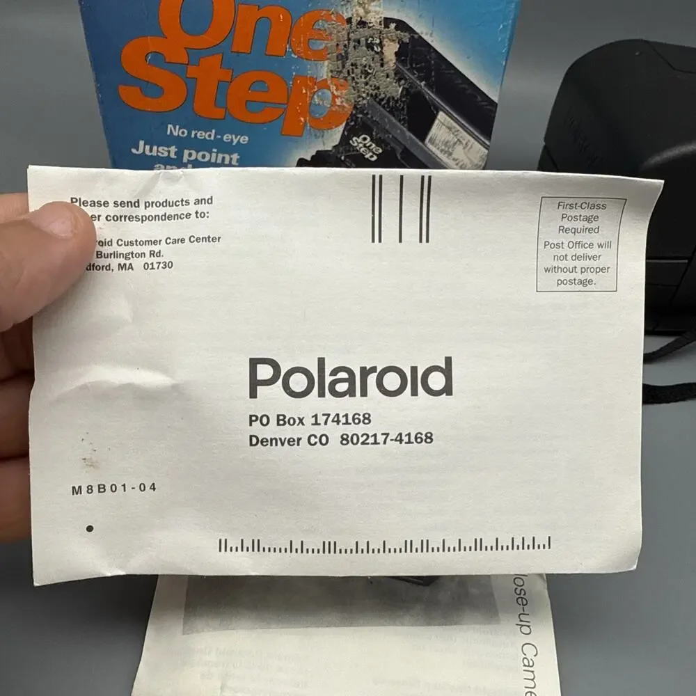 Vintage Polaroid One Step 600 Instant Film Camera With Box Unused
