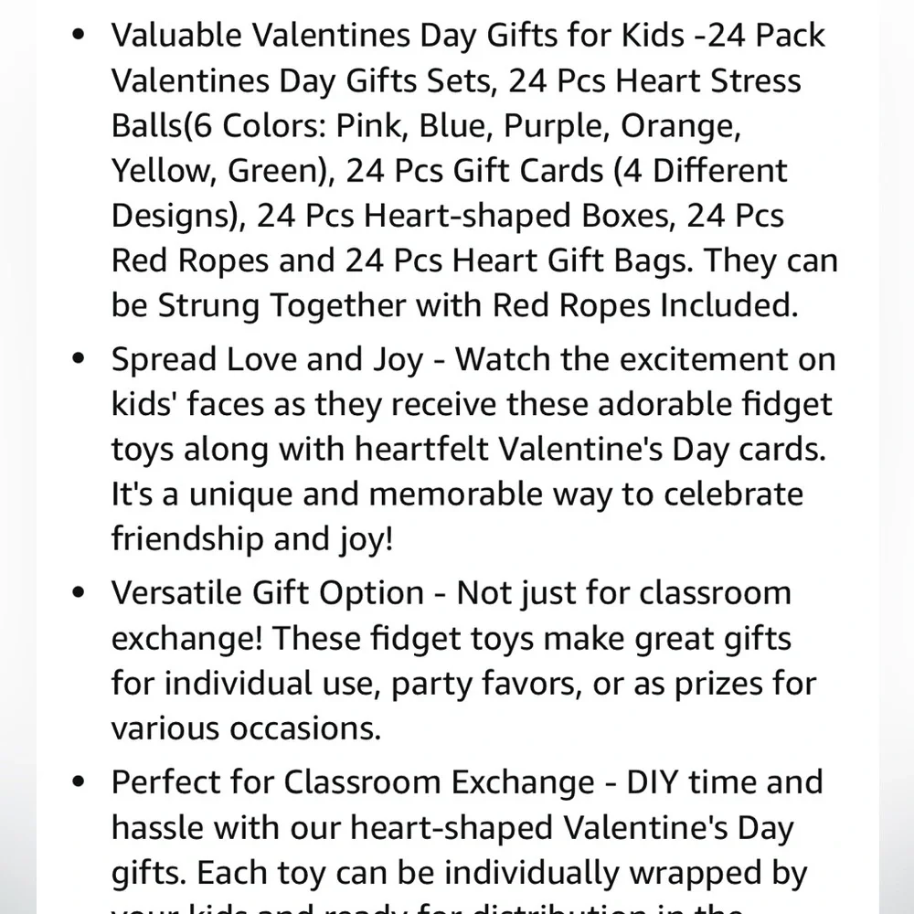 Valentine's Day Heart Squishy Toys