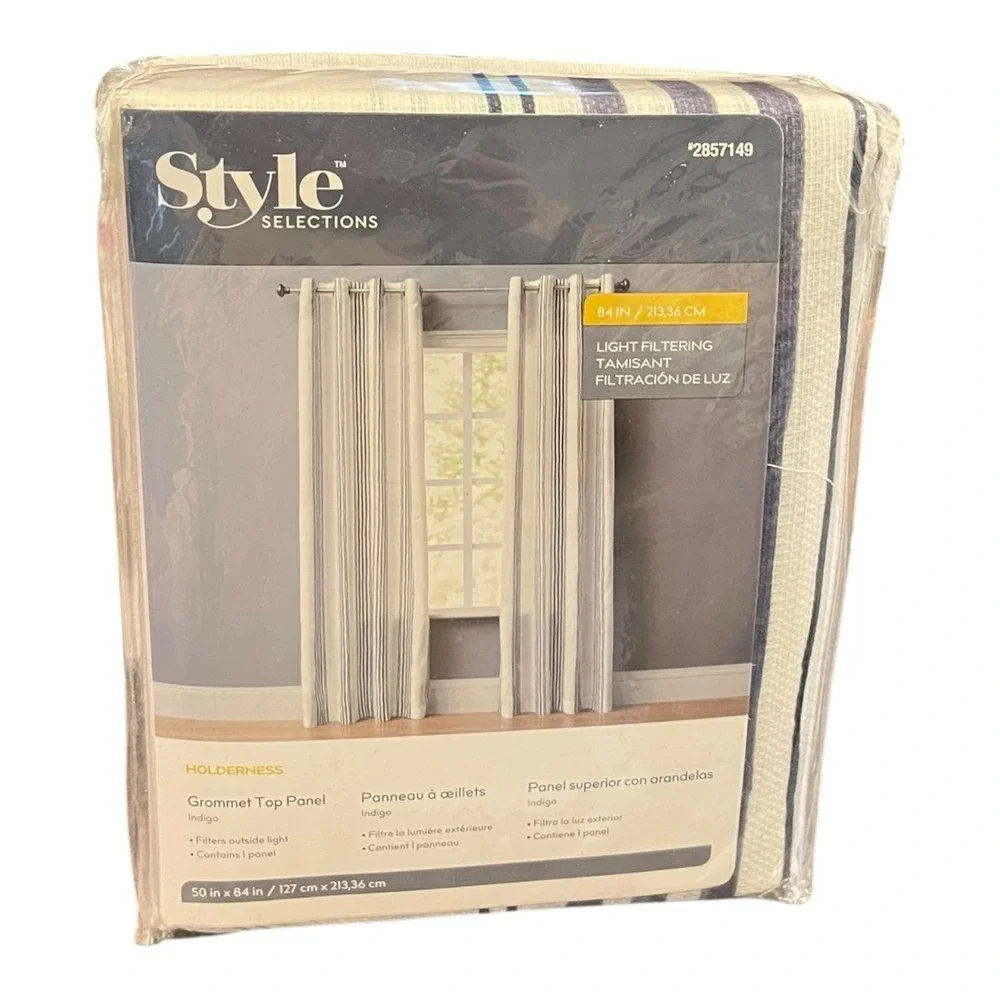 Lot of 2 Style Selections Holderness Grommet Top Panel 50