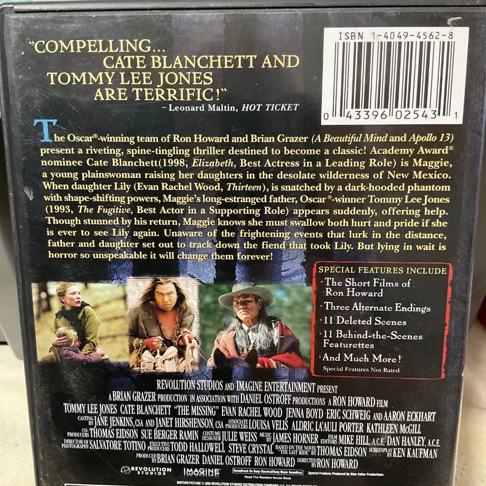 Columbia dvd missing