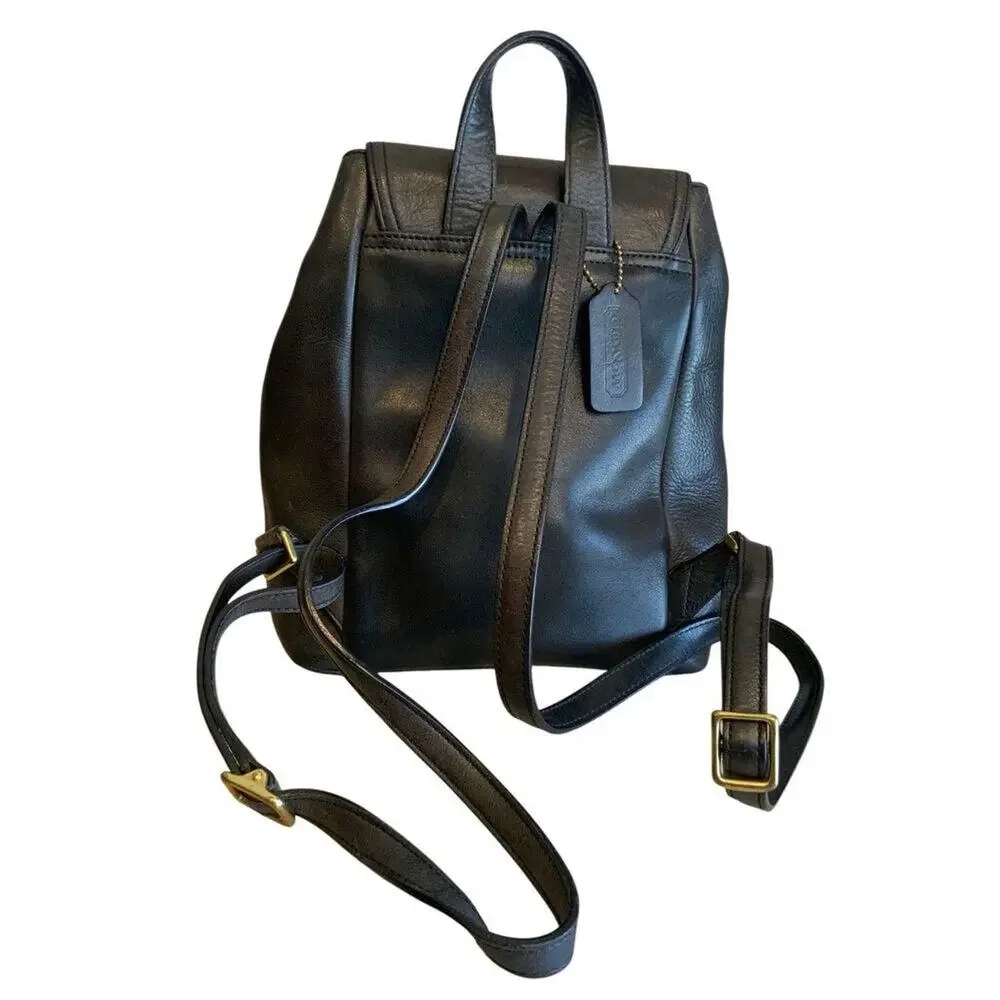 Vintage Y2K Coach 9858 Legacy Black Backpack