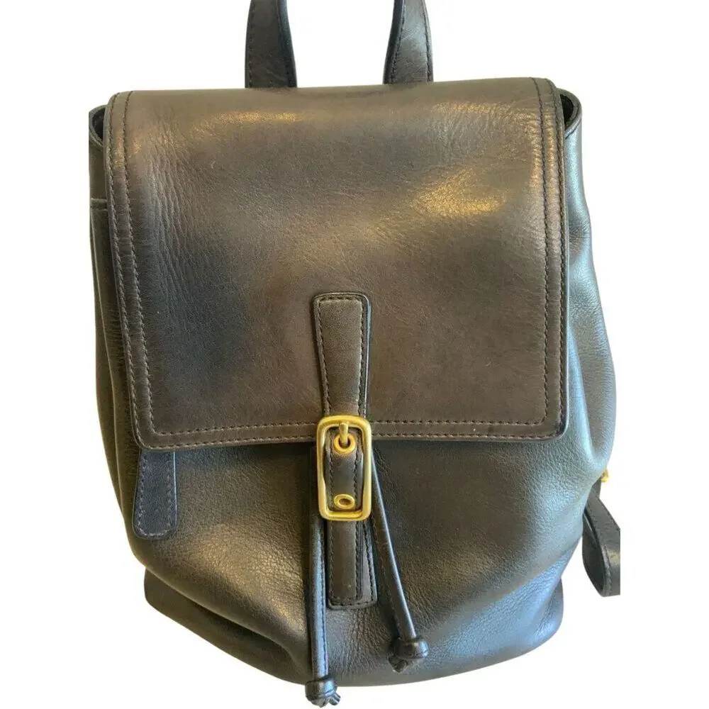 Vintage Y2K Coach 9858 Legacy Black Backpack
