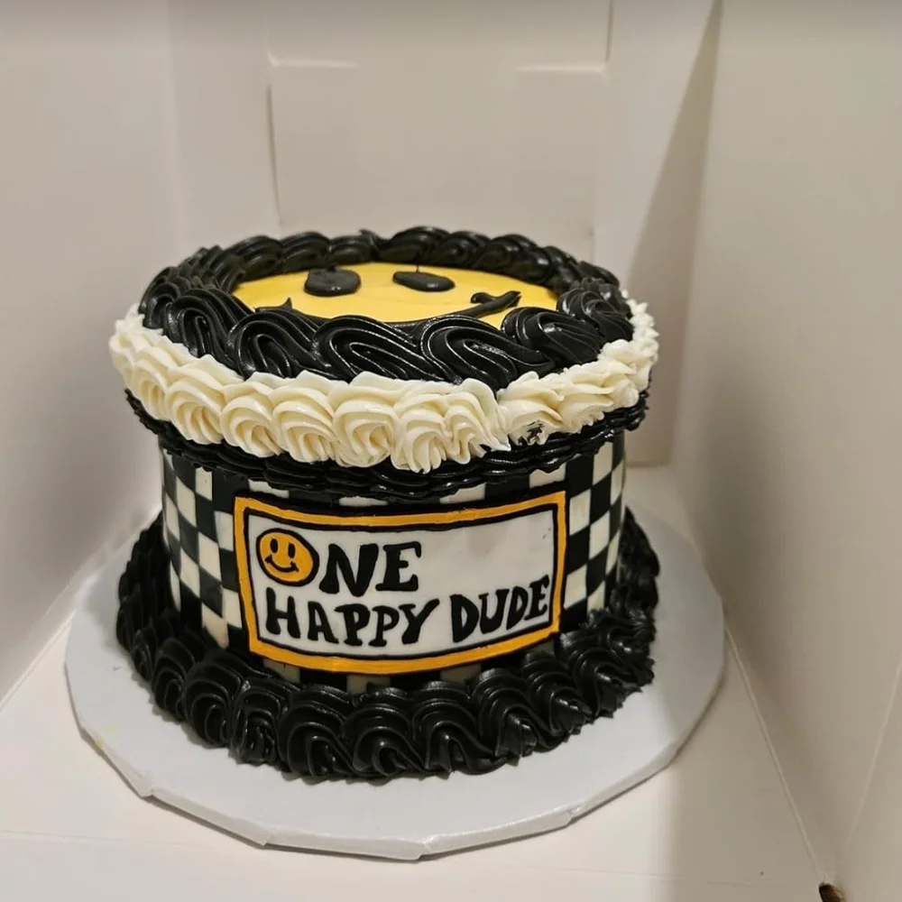 Checkered Cake Border
