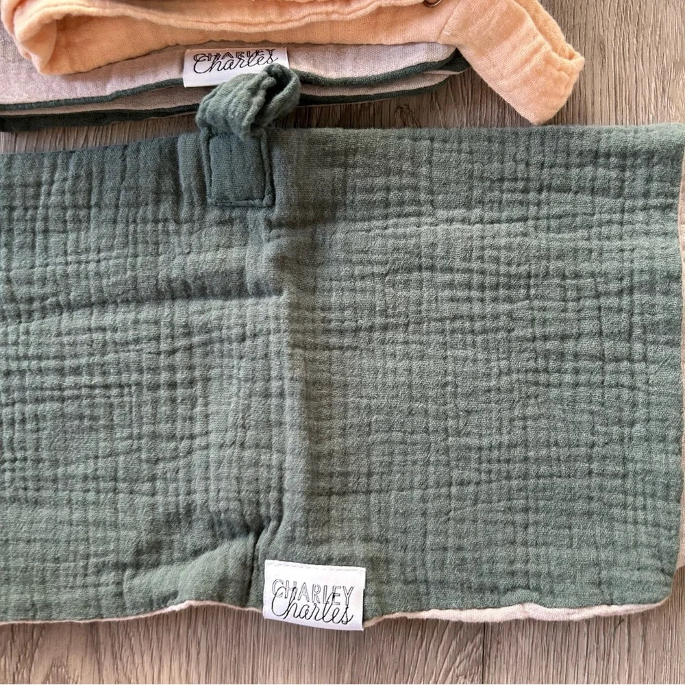 6 Charley Charles Gauze Pacifier Holder Blanket - 12 X 12