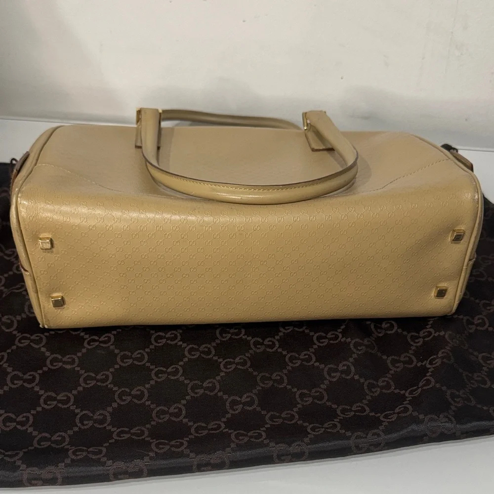 ✨ VINTAGE Gucci Micro Guccissima Leather Bowling Bag –With Dust Bag + COA