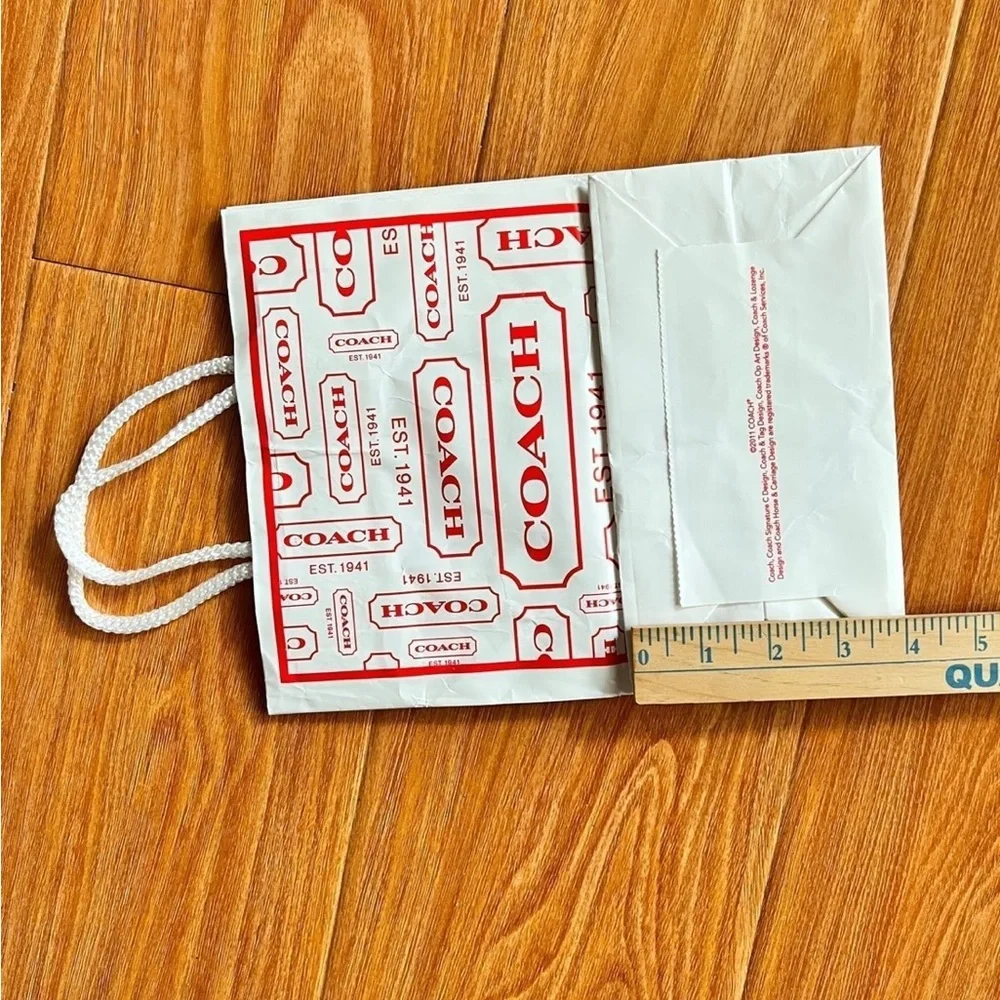 Rare Empty Coach Gift Bag