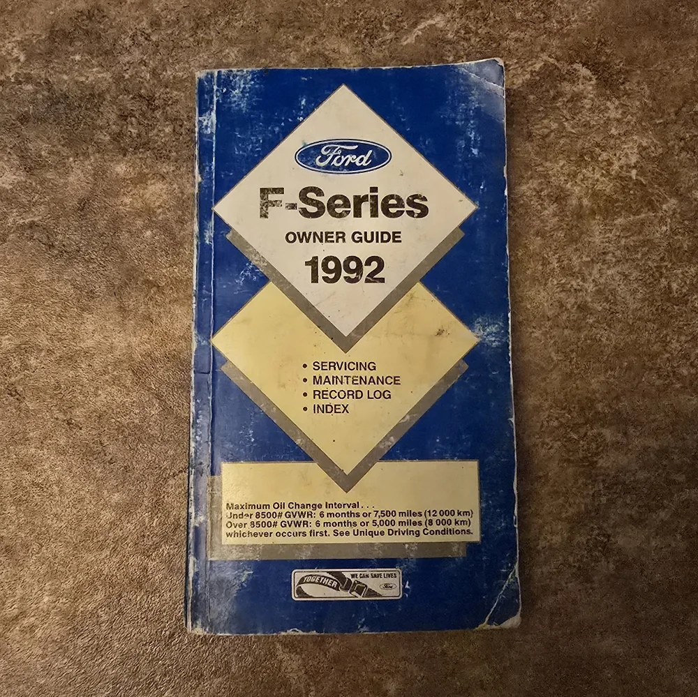 1992 | FORD | F-Series Owner Guide