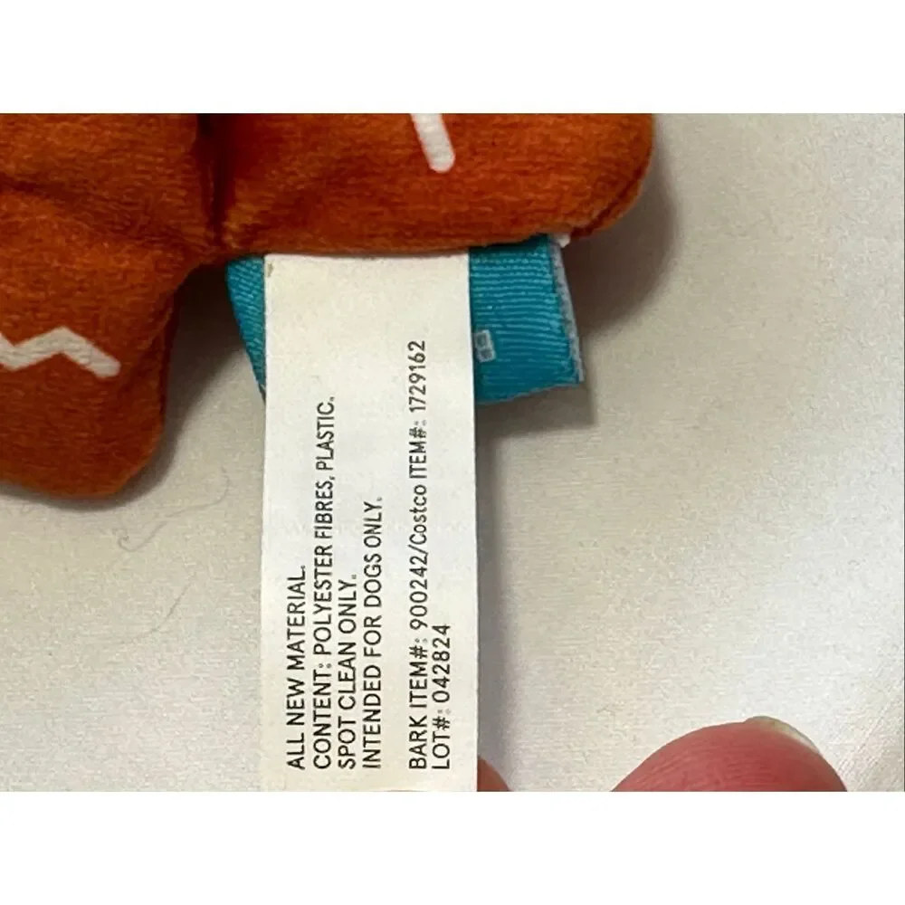 Bark Box Season's Sweetings Advent Calendar Day 18 Gingerbread Size S