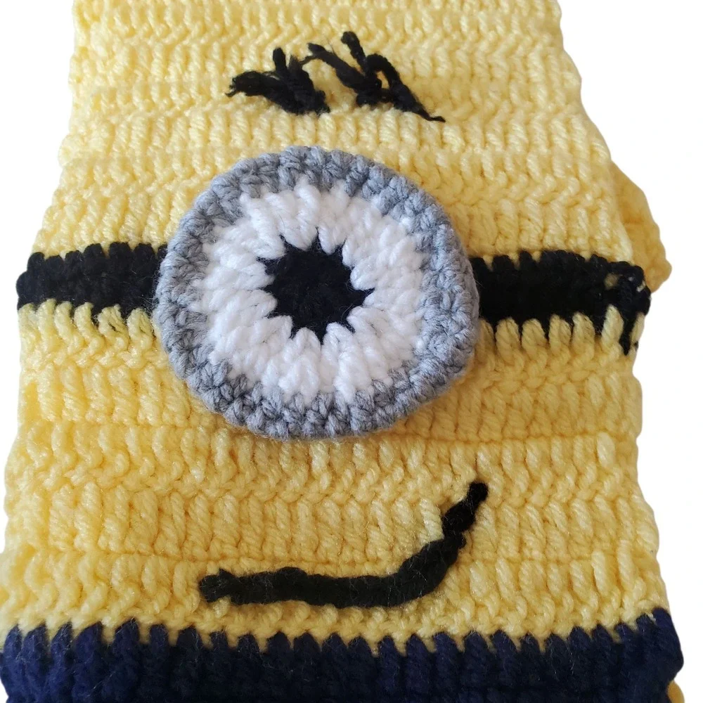 Handmade crocheted minion