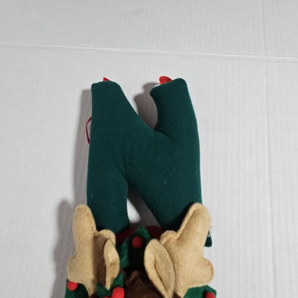 Vintage NOEL Reindeer 3D Sign Letters Fabric Wall Door Hanging Decor 22