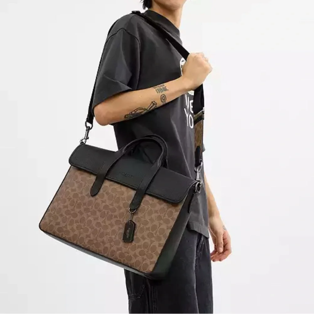 COACH Sullivan Portfolio Brief In Signature Canvas