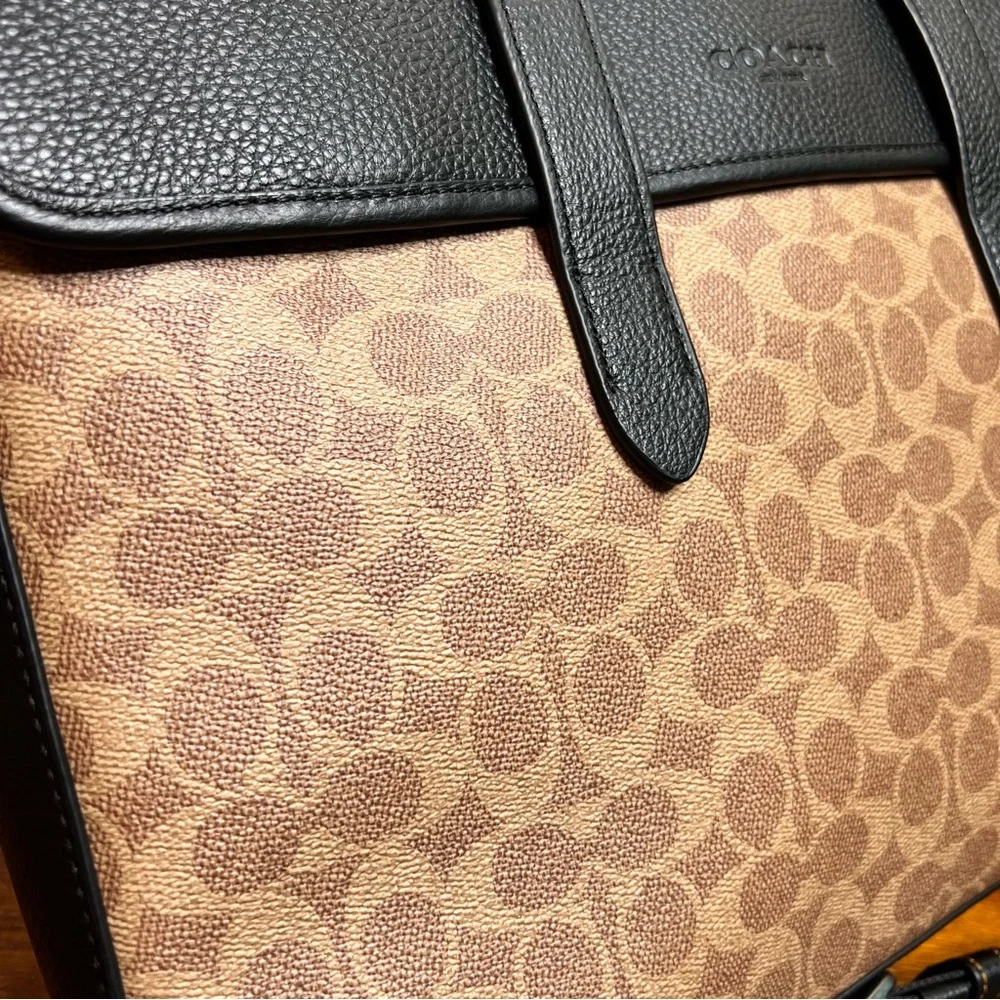 COACH Sullivan Portfolio Brief In Signature Canvas