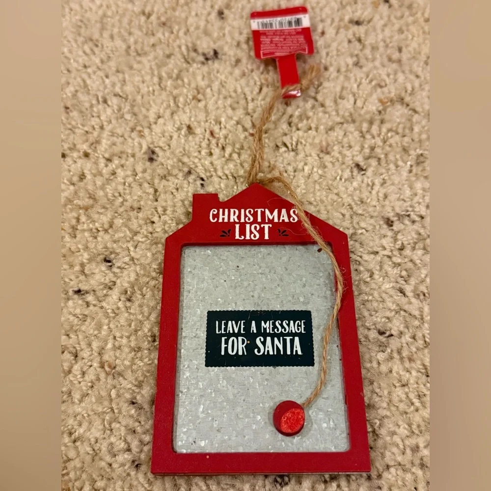 Target Red Holiday Message Board Christmas ornament