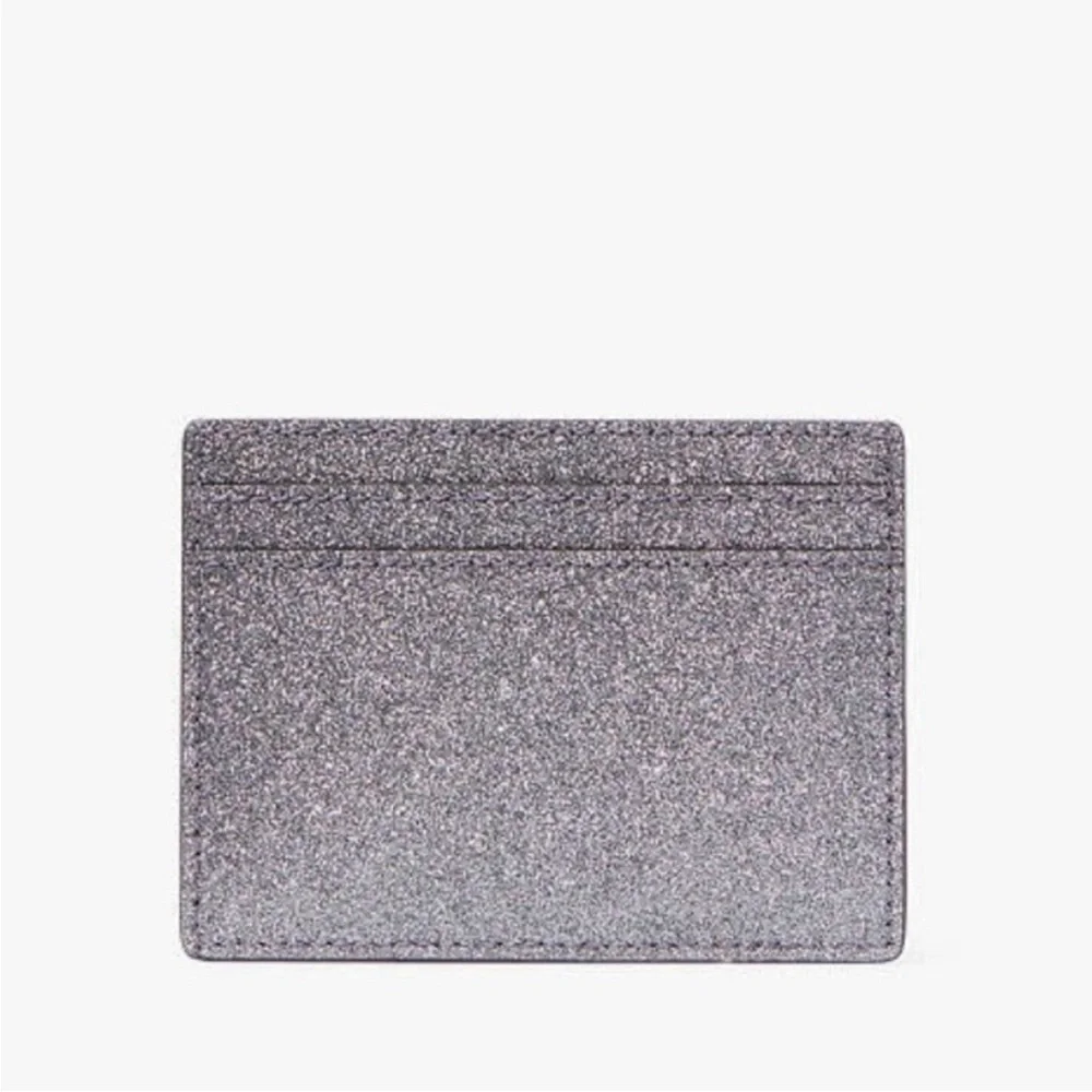 KATE SPADE NIB KENSIE GLITTER SLIM CARD CASE-Sealed Box