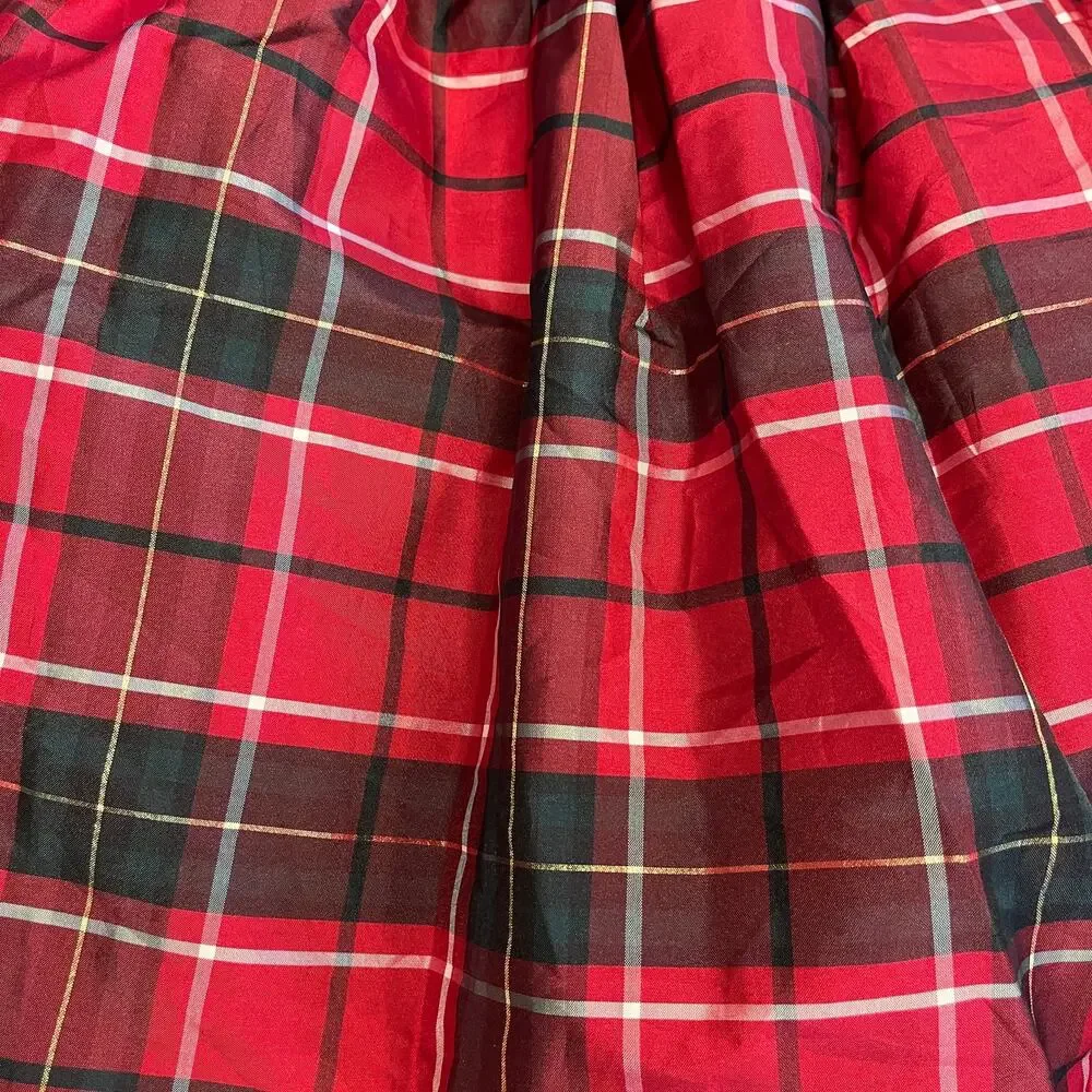 Blueberi Boulevard Red Green Christmas Plaid dress girls size 5 formal holiday
