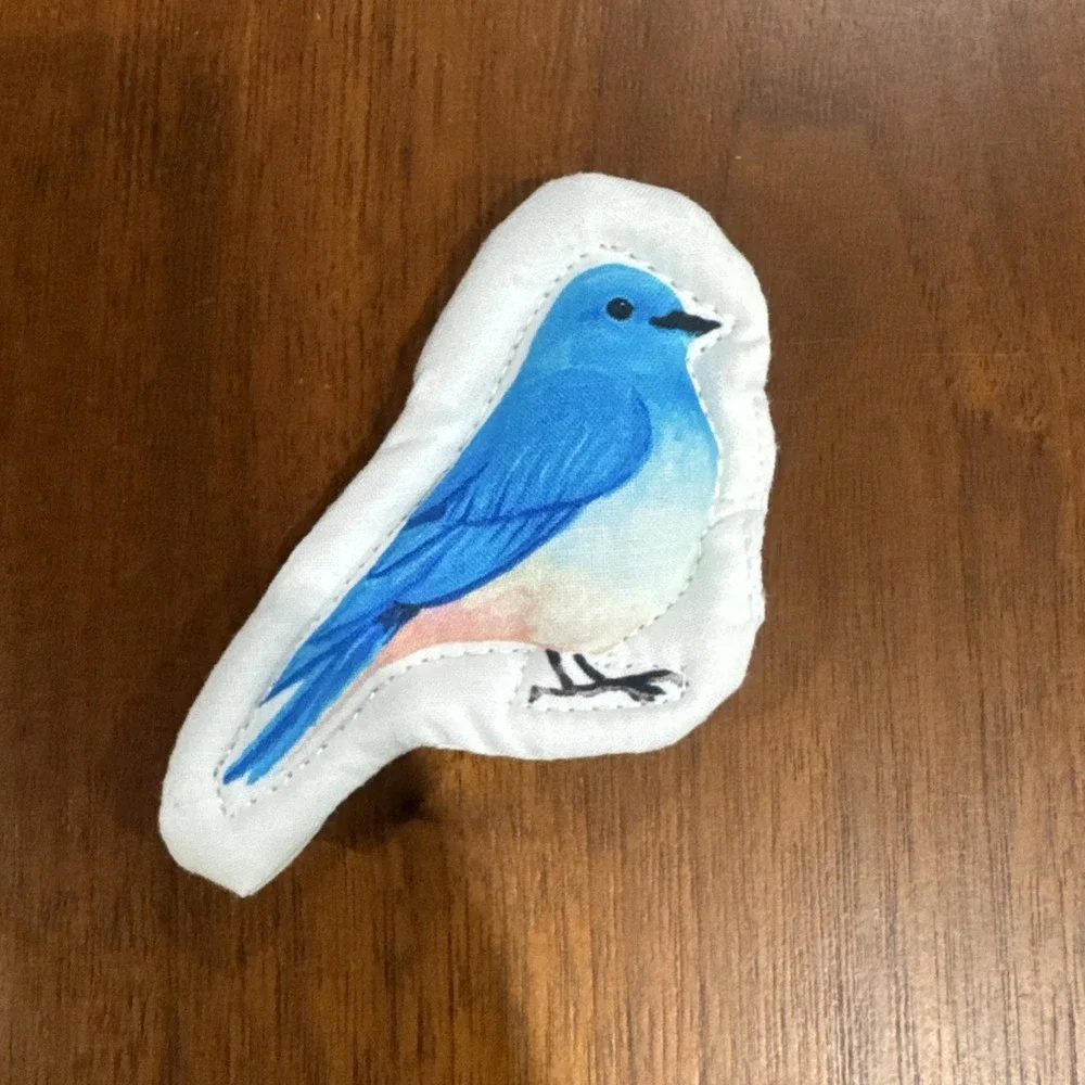Lovevery Quilted Critter Pockets Matching Toy Blue Bird Replacement Piece Only