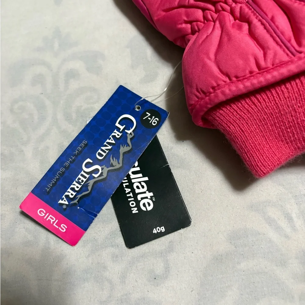 Kids' Fuchsia Mittens
