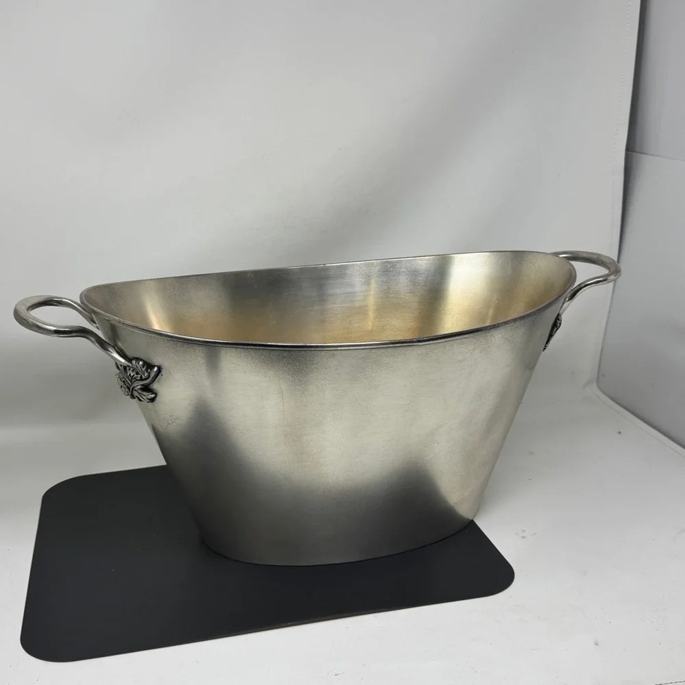 Vintage Pottery Barn Vineyard Collection Oval Party wine on Ice party Bucket big