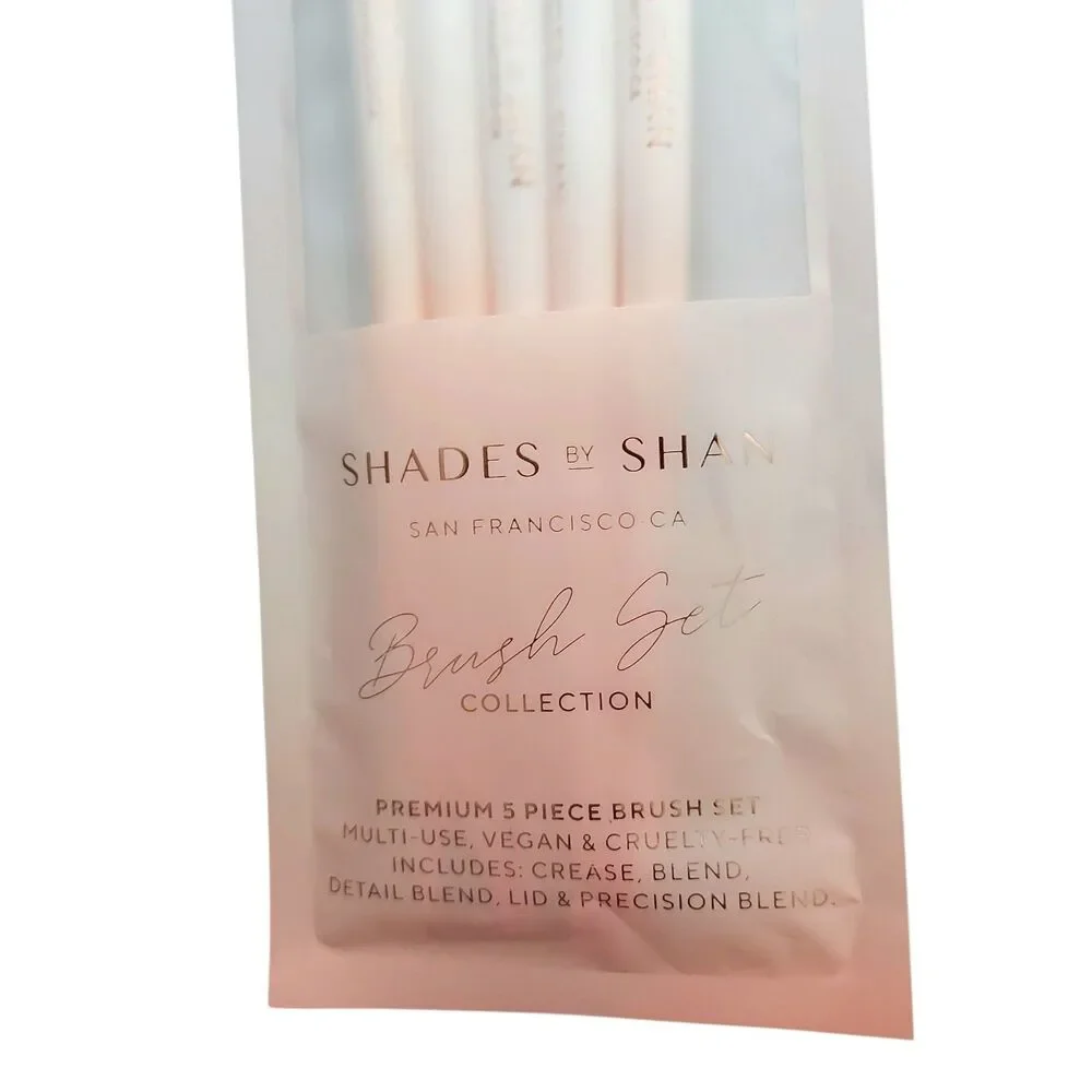 Shades by Shan Brush Set Collection 5 Piece Cosmetic Makeup