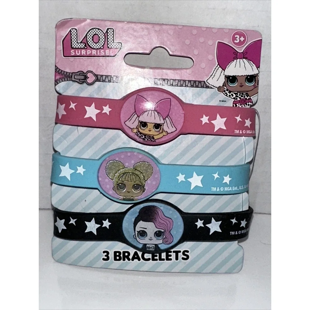 Lol Surprise Bracelet Set 3 designs Dress up Girl jewelry NEW Party Favor A21