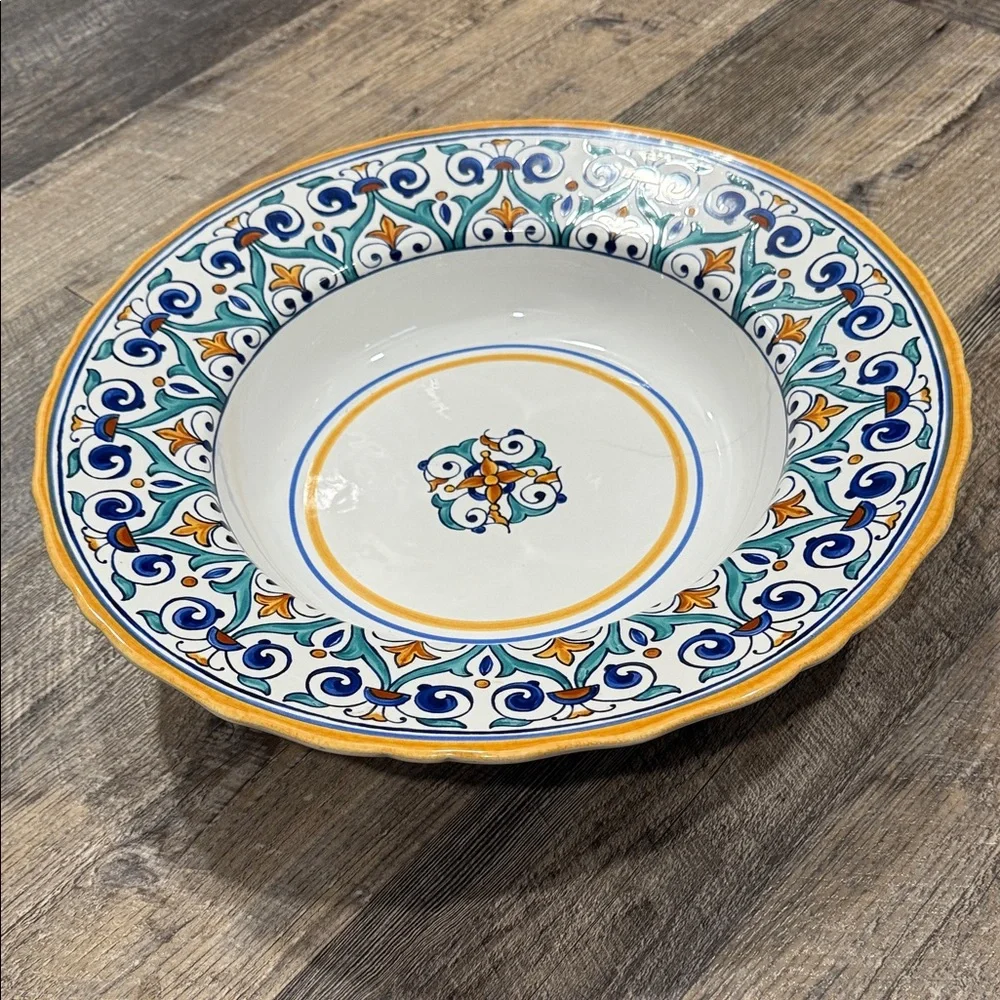 Williams Sonoma Savona 14 in Ceramic Pasta/Salad Bowl EUC