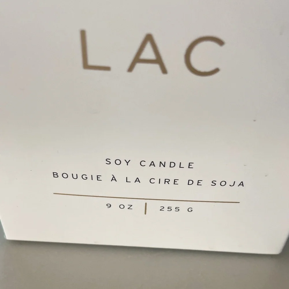 West Elm Lake Lac Candle in Green and White