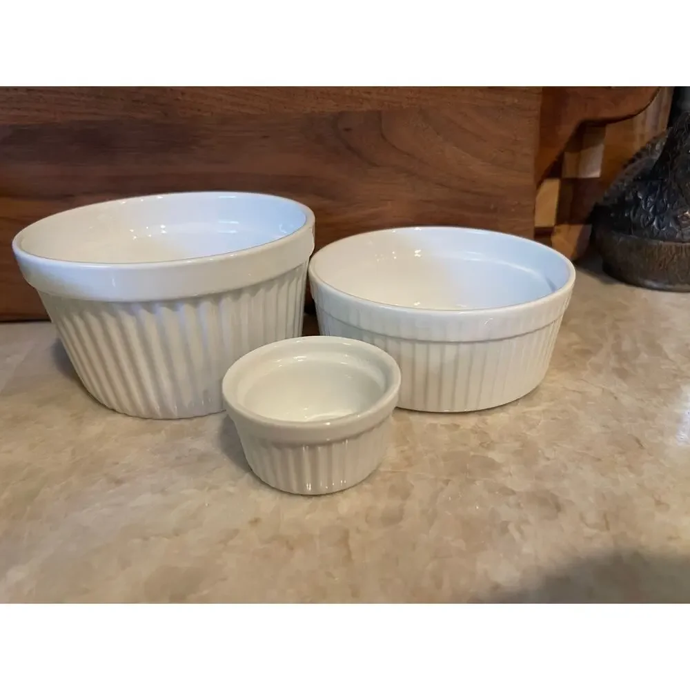 Sur La table set of 3 ramekins various sizes