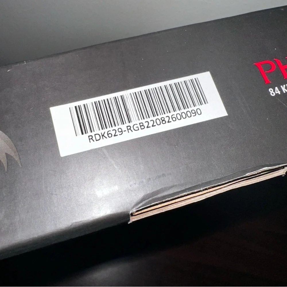 Red Dragon Phantom 84 Key Mechanical Keyboard: NWT