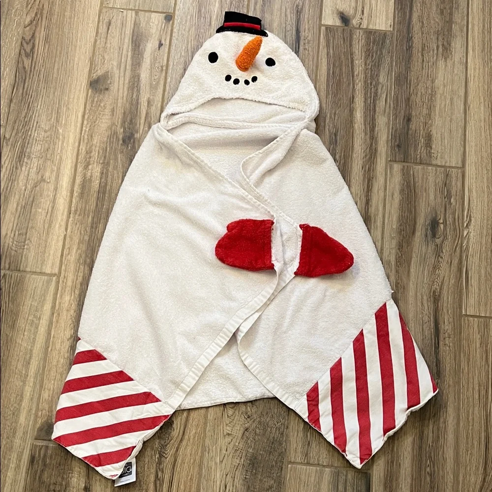 Kids Snowman Hooded Bath Towel