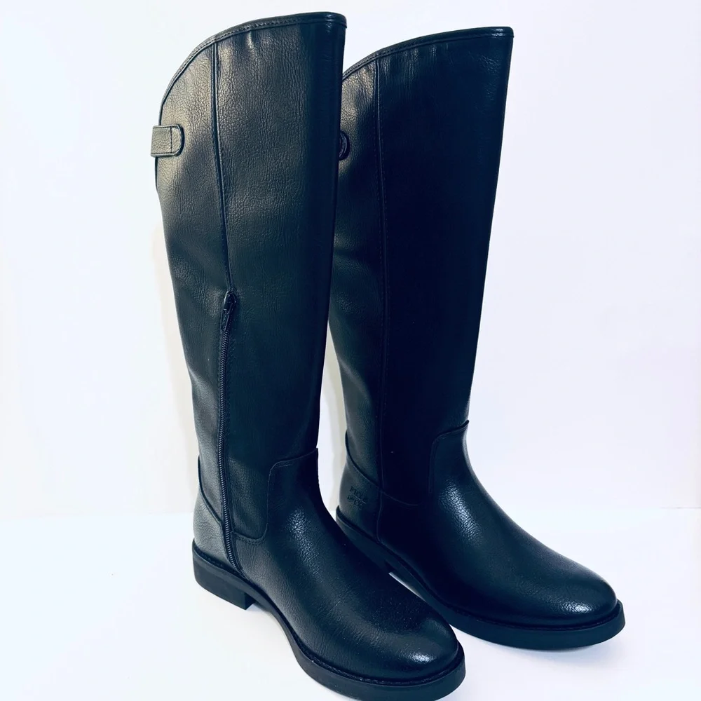FRYE AND CO. Women's Kellie Button Tall Knee High Black Boot Sz 7