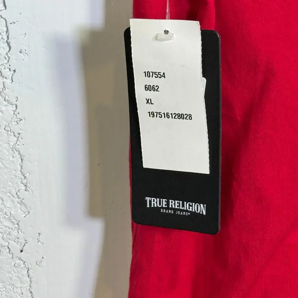 True Religion True Religion Mens Short Sleeve t-shirt Jester Red XL $59