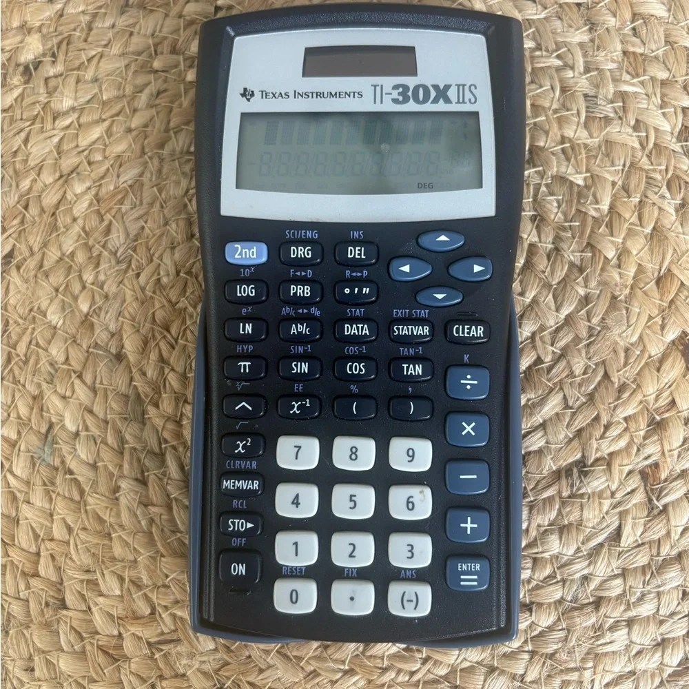 Texas Instruments TI-30X IIS Calculator in Black and White